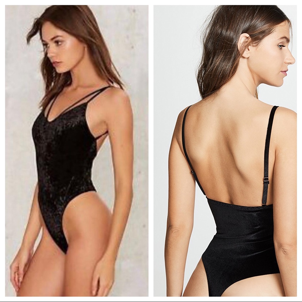 Black Velvet Bodysuit